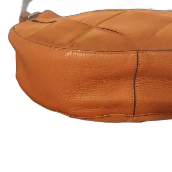 Nordstrom Treasure and Bond Suede Hobo Shoulder Crossbody Bag Orange Rust W… - Picture 3 of 13